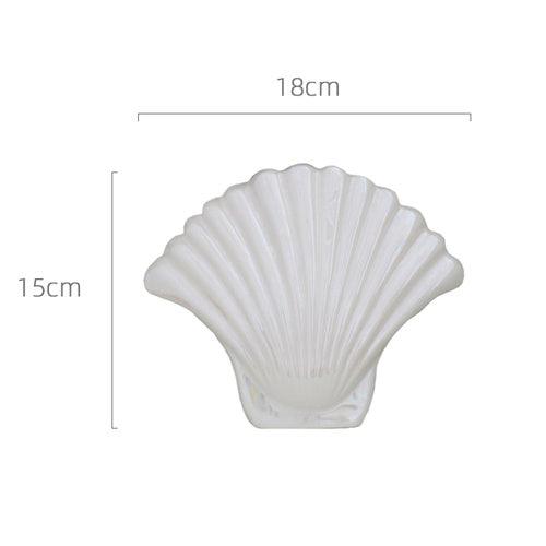White Pearl Shell Vase Home Decoration - Pacisia