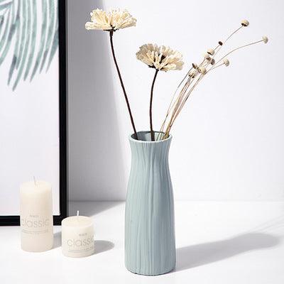 White Porcelain Vase Simple Modern Style Floor-to-ceiling Tall Vase - Pacisia