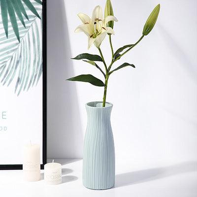 White Porcelain Vase Simple Modern Style Floor-to-ceiling Tall Vase - Pacisia