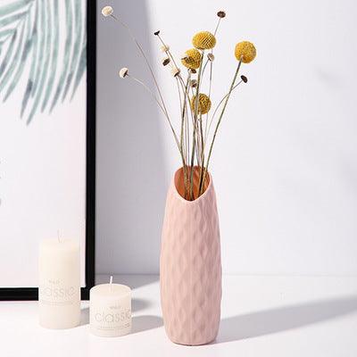 White Porcelain Vase Simple Modern Style Floor-to-ceiling Tall Vase - Pacisia