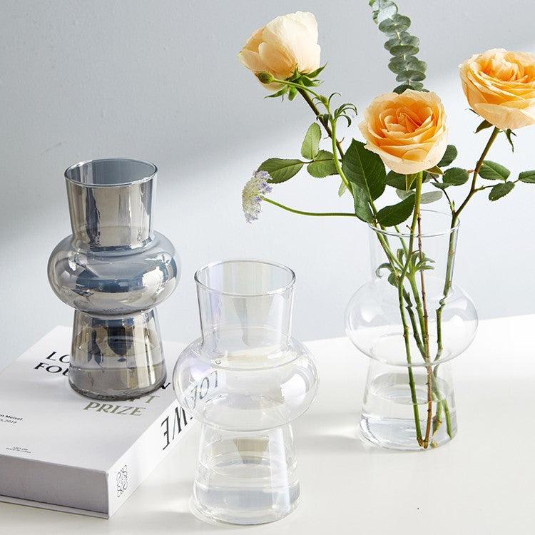 Wind Lantern Creative Glass Vase Decoration Living Room Vase Insertion - Pacisia