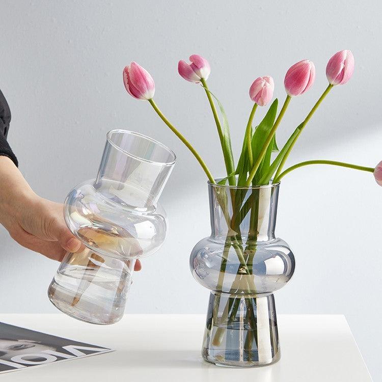 Wind Lantern Creative Glass Vase Decoration Living Room Vase Insertion - Pacisia