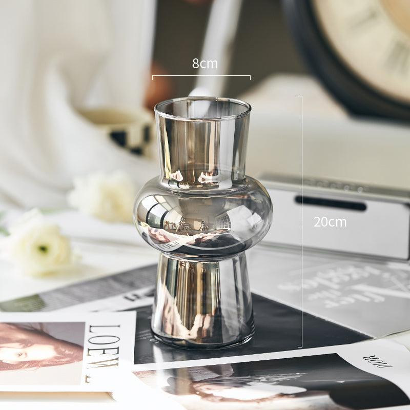 Wind Lantern Creative Glass Vase Decoration Living Room Vase Insertion - Pacisia