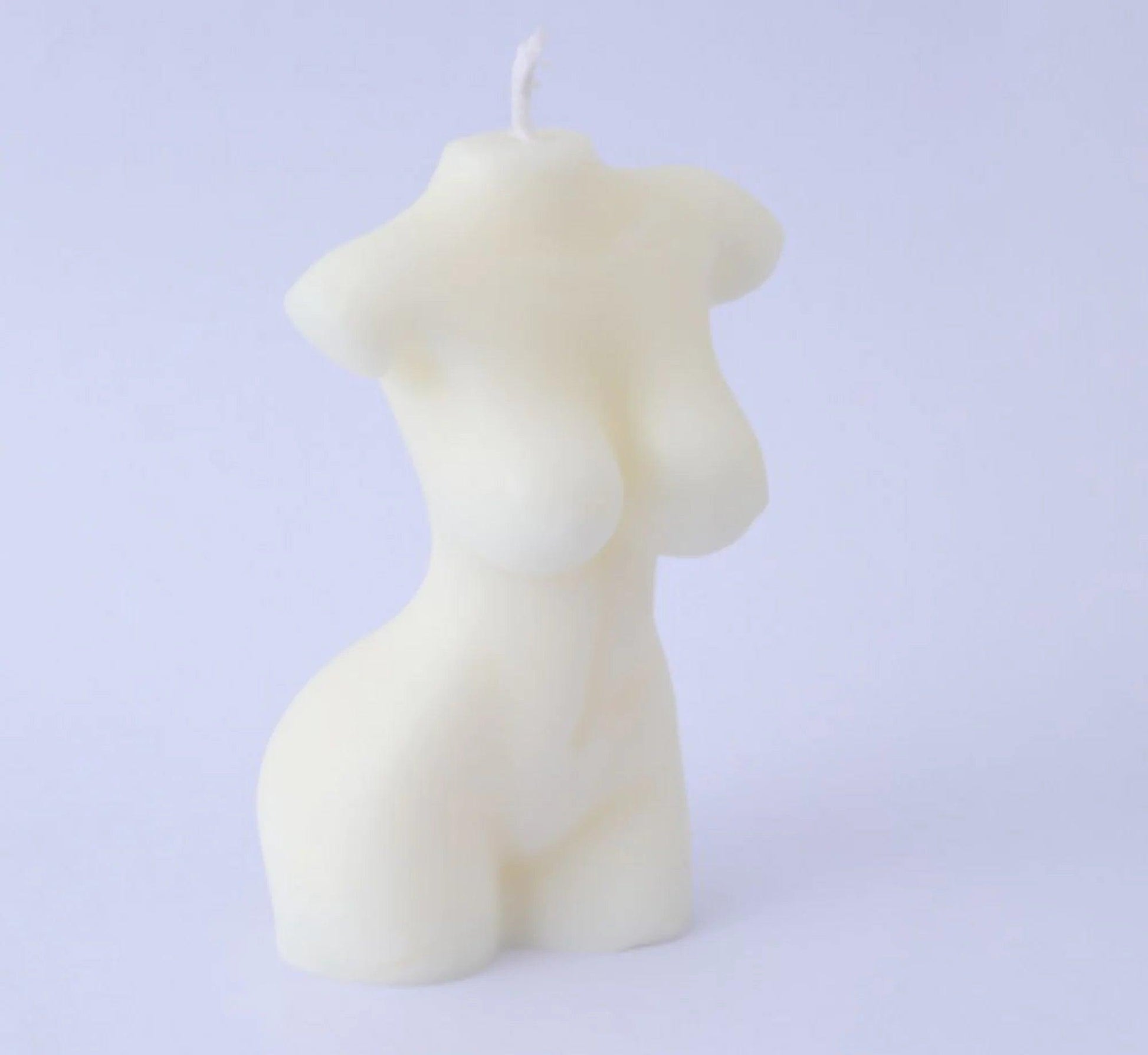 Women's Nude Body Candle - Modern Home Decor with White Freesia Scent - Pacisia