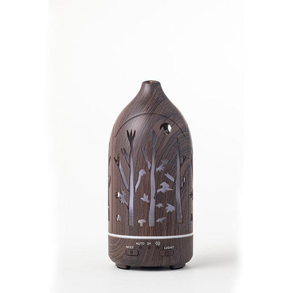 Wood Grain Humidifier Household Hollow Vase Atomizer - Pacisia