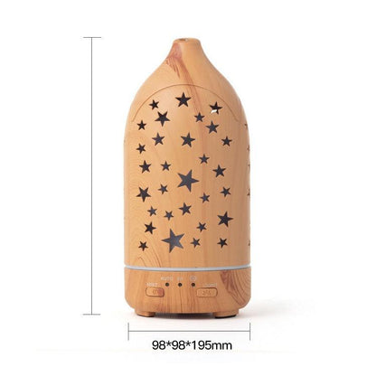 Wood Grain Humidifier Household Hollow Vase Atomizer - Pacisia