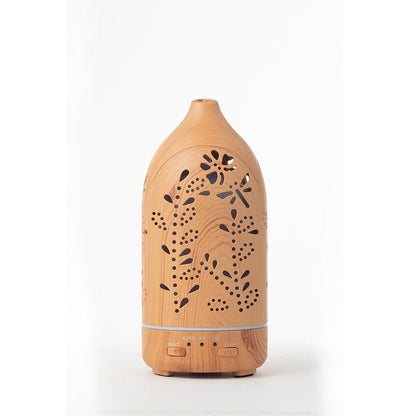 Wood Grain Humidifier Household Hollow Vase Atomizer - Pacisia