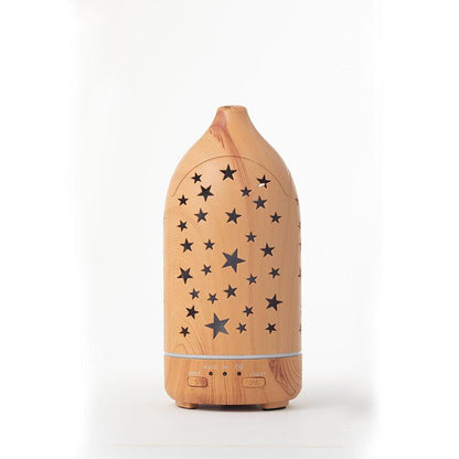 Wood Grain Humidifier Household Hollow Vase Atomizer - Pacisia