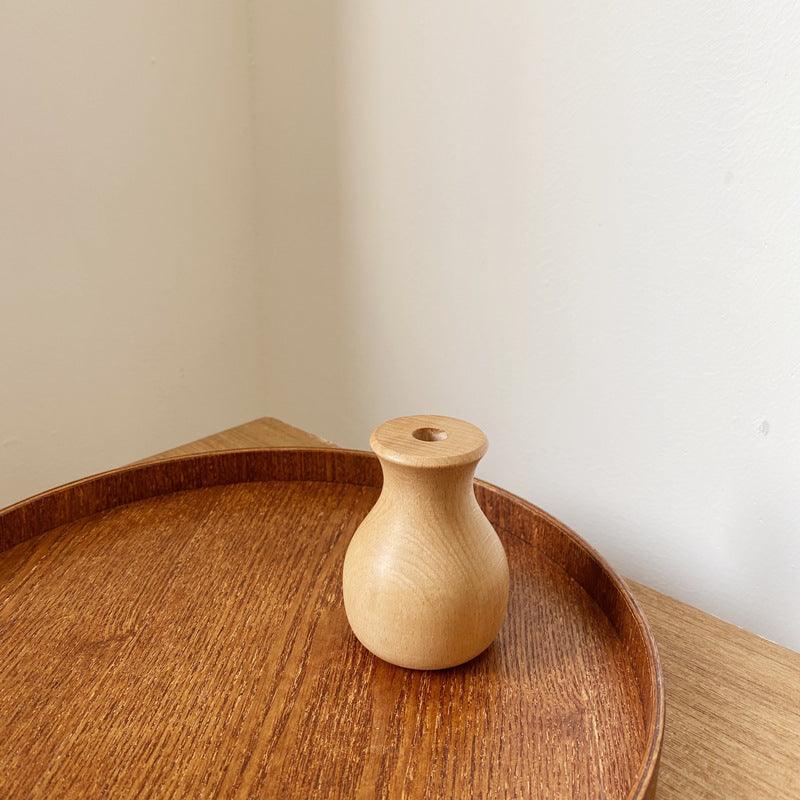 Wooden Flower Arrangement Vase Decorative Ornaments Photo Props - Pacisia