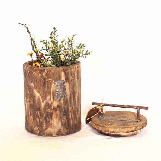 Wooden Vase Rustic Home Decoration Ornaments - Pacisia