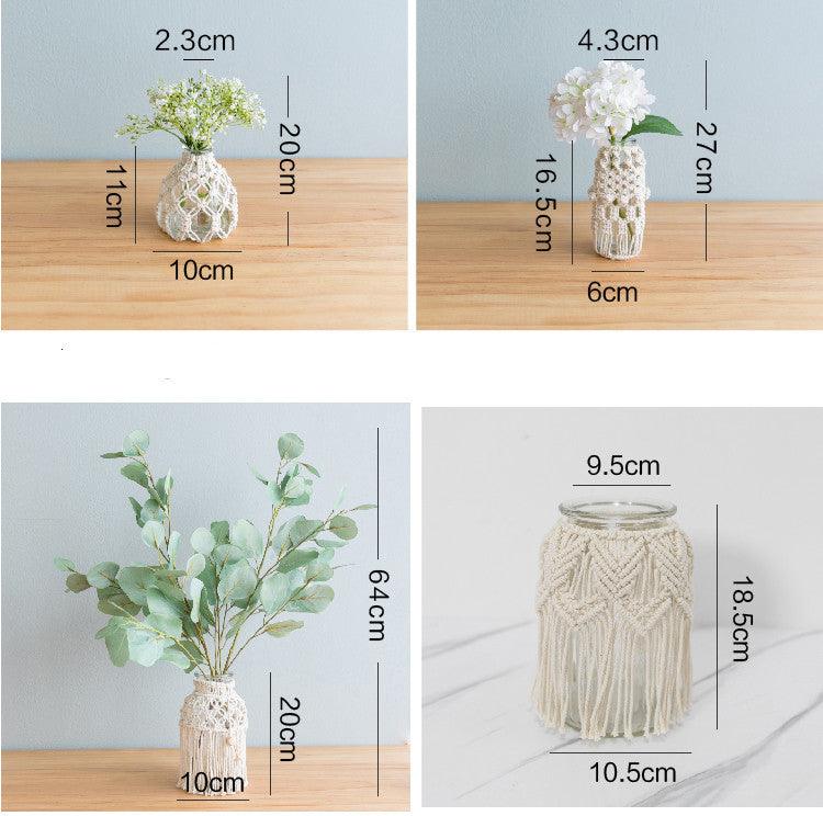Woven glass jewelry vase creative dried flower ornaments - Pacisia