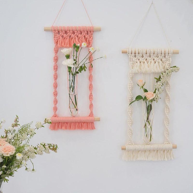 Woven Tapestry, Cotton Rope, Wall Hanging And Dried Flower Decoration - Pacisia