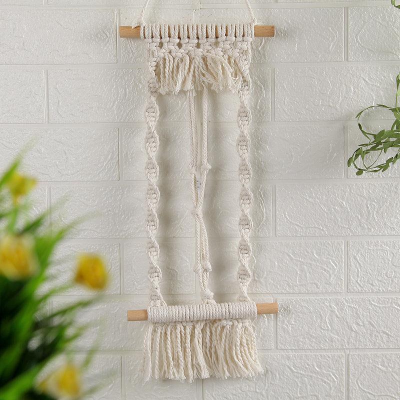 Woven Tapestry, Cotton Rope, Wall Hanging And Dried Flower Decoration - Pacisia