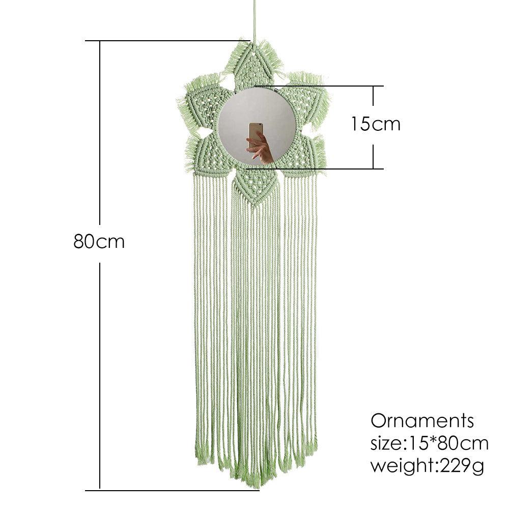 Woven Tapestry Mirror Home Accessories Handmade Decoration - Pacisia