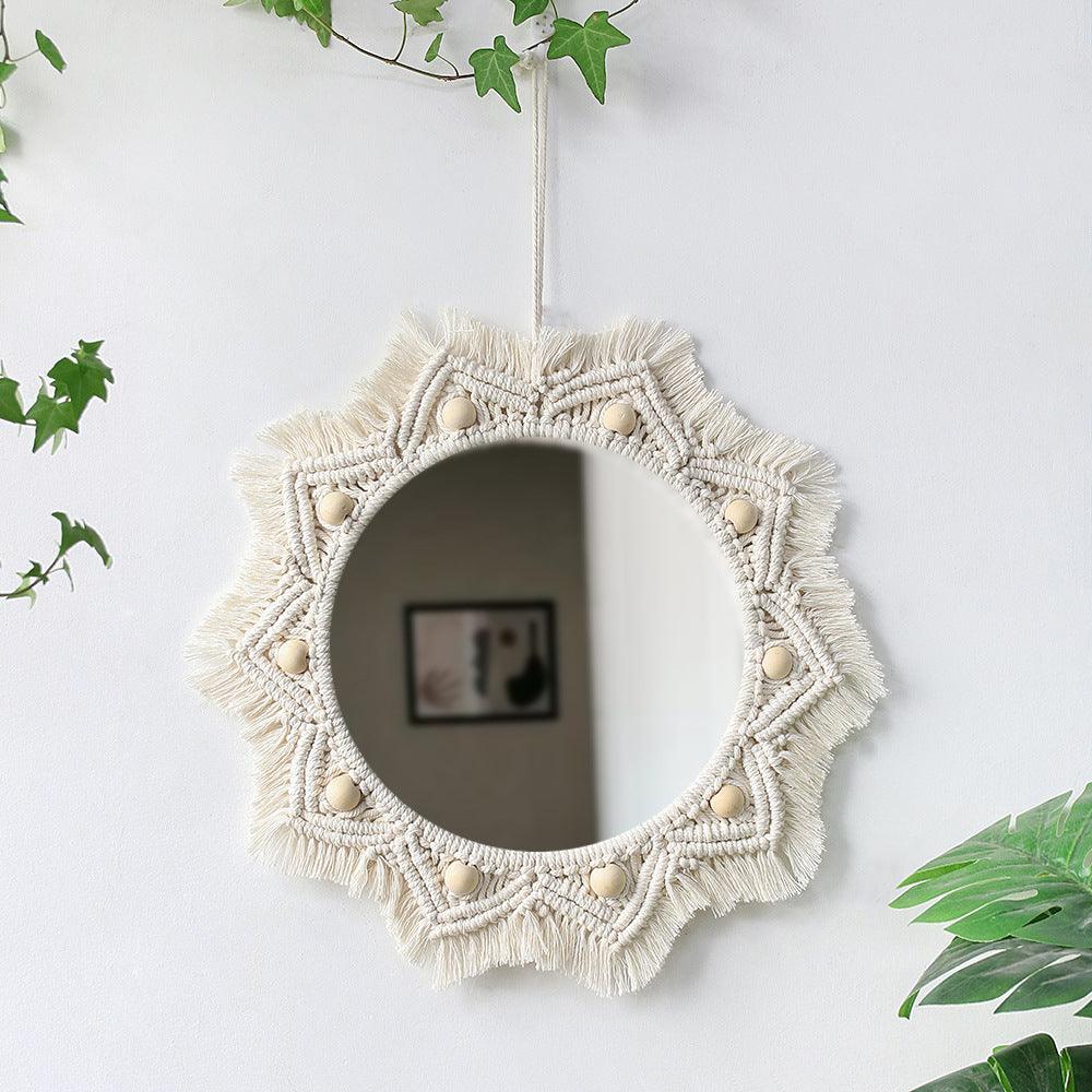 Woven Tapestry Mirror Home Accessories Handmade Decoration - Pacisia