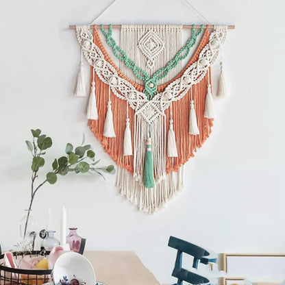 Woven Tapestry Tassel Handmade Material Package Diy Bedside Sofa Background Wall Decoration Bohemian Table Wall Hanging - Pacisia