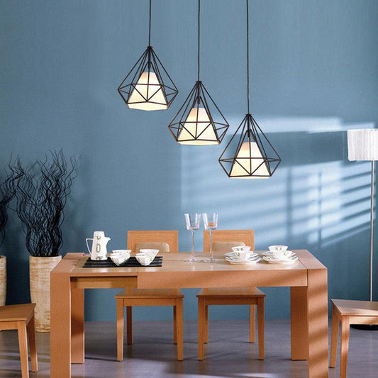 Wrought iron color diamond chandelier - Pacisia