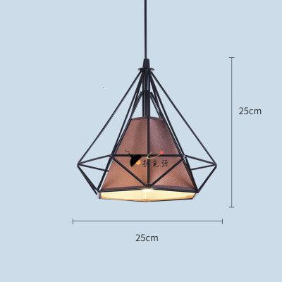 Wrought iron color diamond chandelier - Pacisia