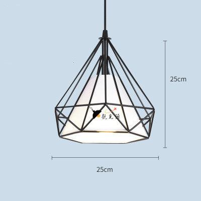 Wrought iron color diamond chandelier - Pacisia
