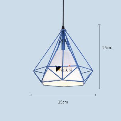Wrought iron color diamond chandelier - Pacisia