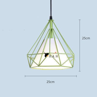 Wrought iron color diamond chandelier - Pacisia