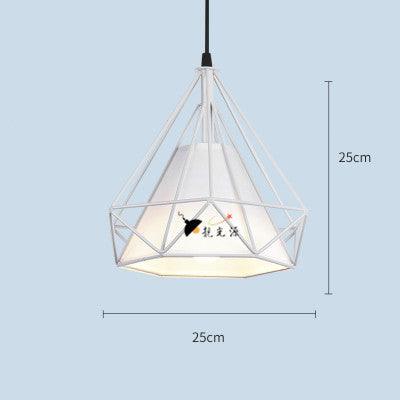 Wrought iron color diamond chandelier - Pacisia