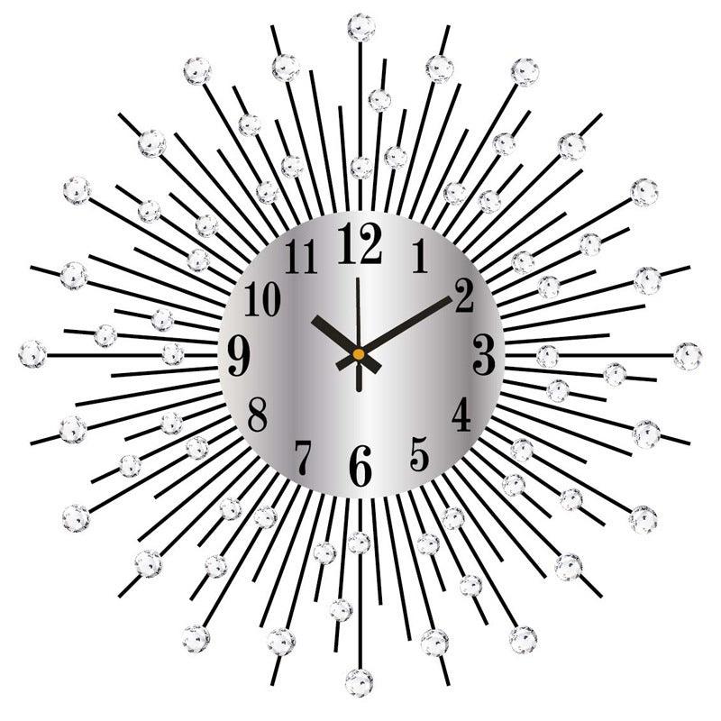 Wrought Iron Personality Clock Wall Clock - Pacisia