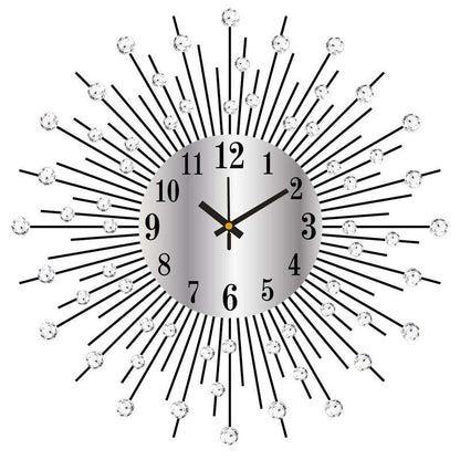 Wrought Iron Personality Clock Wall Clock - Pacisia