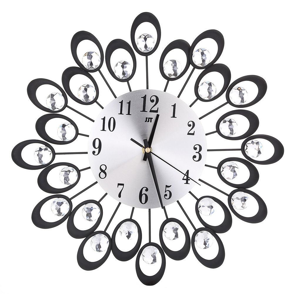 Wrought Iron Personality Clock Wall Clock - Pacisia