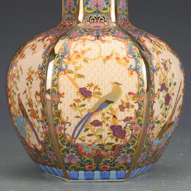 Yongzheng Enamel Colored Celestial Globe Vase Antique Porcelain - Pacisia