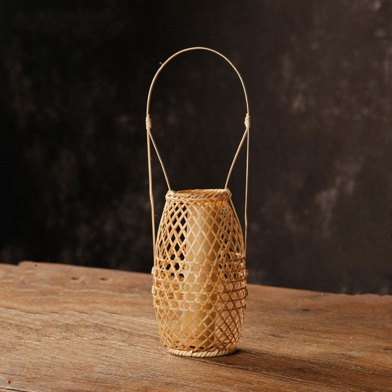 Zen Handmade Bamboo Vase Retro Japanese New Chinese Flower - Pacisia