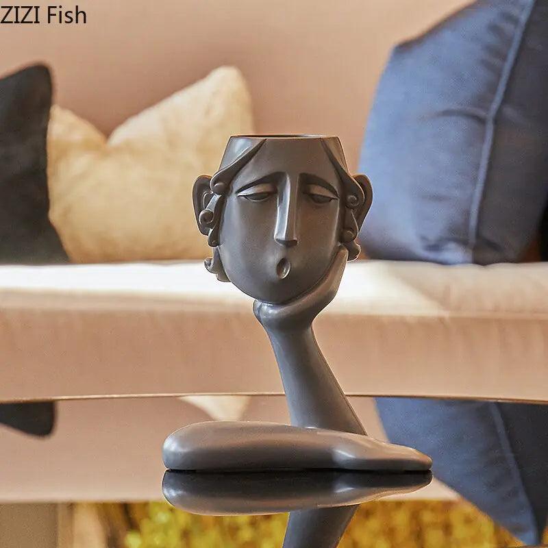 Abstract Figure Statue Vases - Pacisia