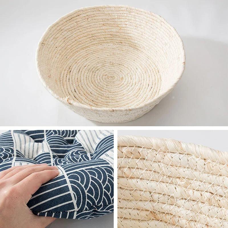 Comfortable Corn Husk Cat Straw Bed - Pacisia