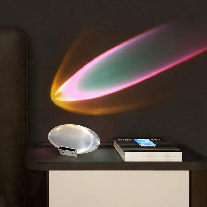 Table Lamp Led Crystal Eye Of The Sky Italian Designer Bedside Table Lamps For Living Bedroom Decor Light Night Projector Gift - Pacisia