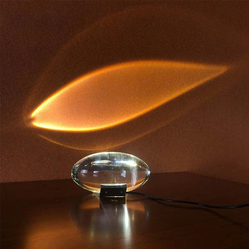 Table Lamp Led Crystal Eye Of The Sky Italian Designer Bedside Table Lamps For Living Bedroom Decor Light Night Projector Gift - Pacisia