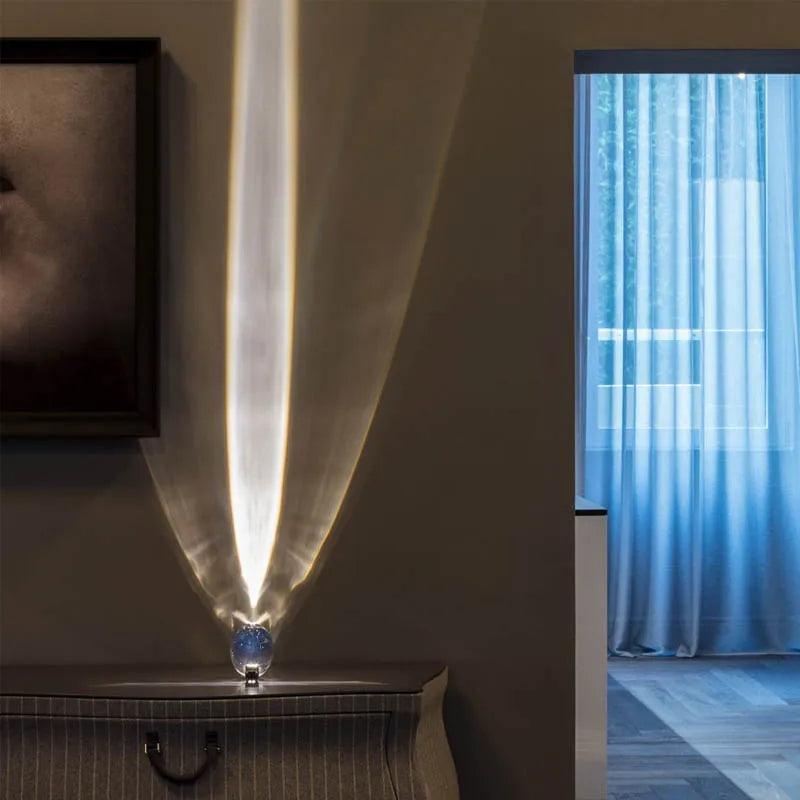 Table Lamp Led Crystal Eye Of The Sky Italian Designer Bedside Table Lamps For Living Bedroom Decor Light Night Projector Gift - Pacisia