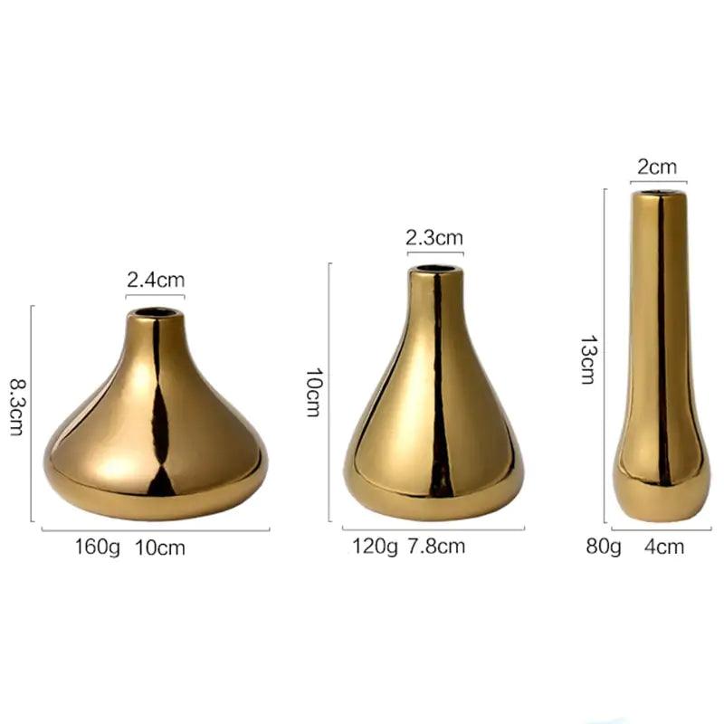 Luxury Plated Gold Vase - Pacisia