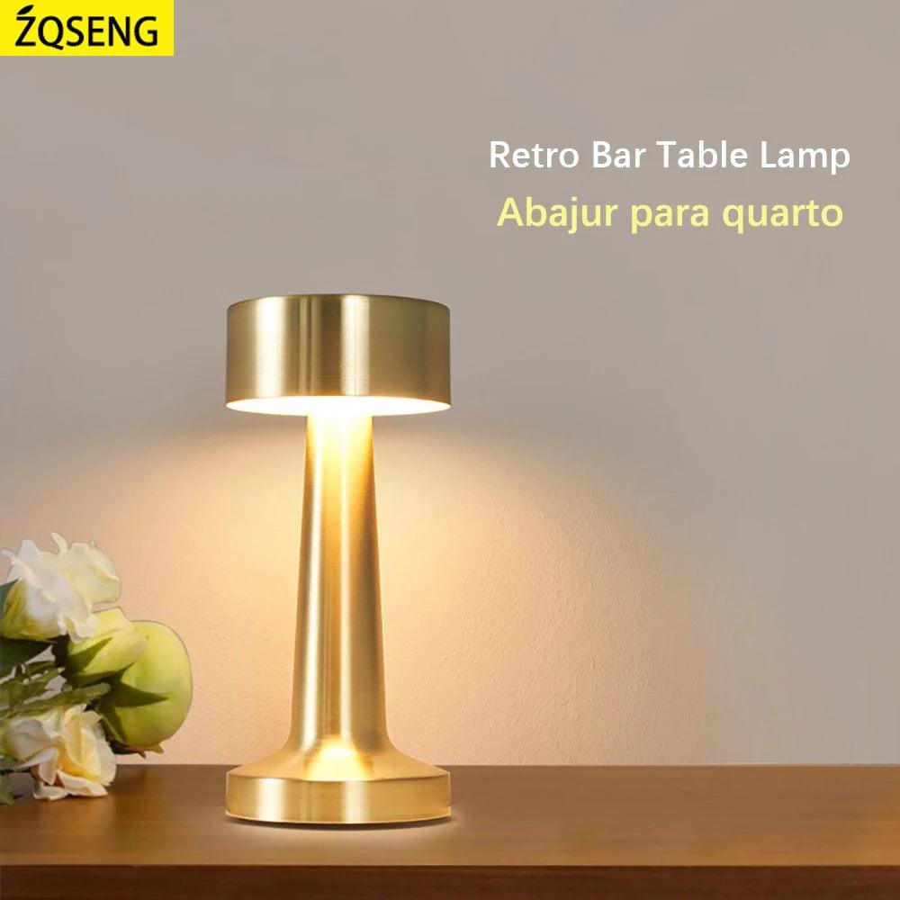 Retro Bar Table Lamp Lampara De Noche Dormitor Abajur Room Decor Decoration Chambre Desk Bedroom Coffee Luces Led  Night Light - Pacisia