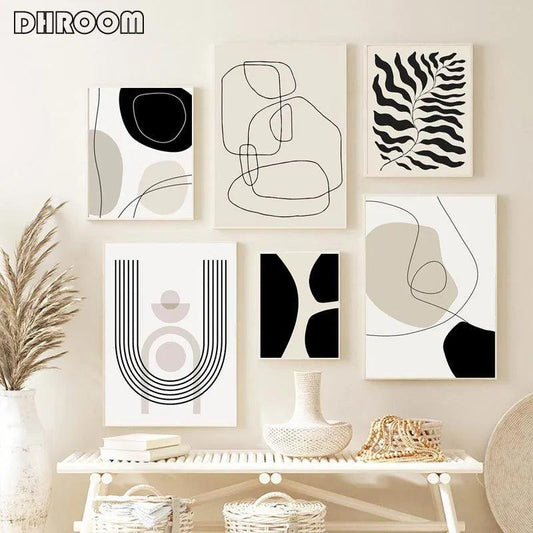 Abstract Bohemian Wall Art Poster Boho Canvas Paintings on The Wall Picture for Living Room Interior Painting Room Decoration - Pacisia